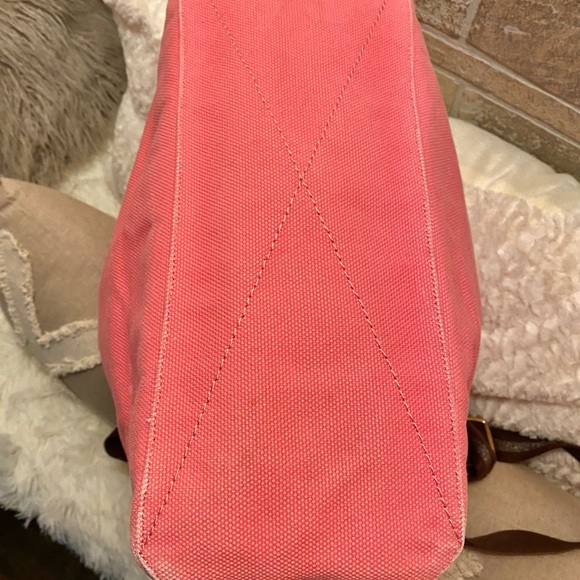 Coach Pink and Brown Leather Tote Bag - Picture 7 of 11
